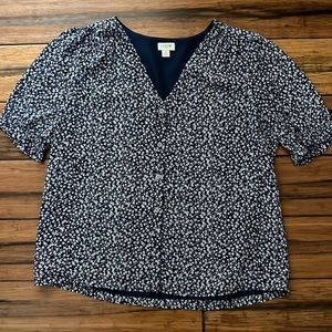 J Crew Floral Button Up Shirt